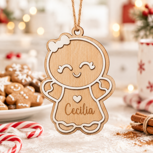 Bola de Navidad Galleta de Jengibre Personalizada